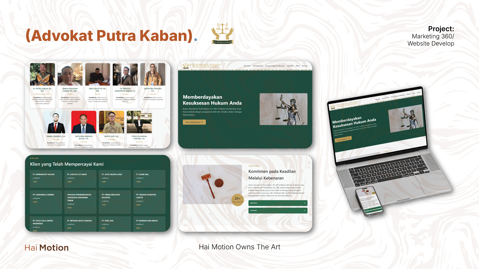 Advokat Putra Kaban - Website Company Profile